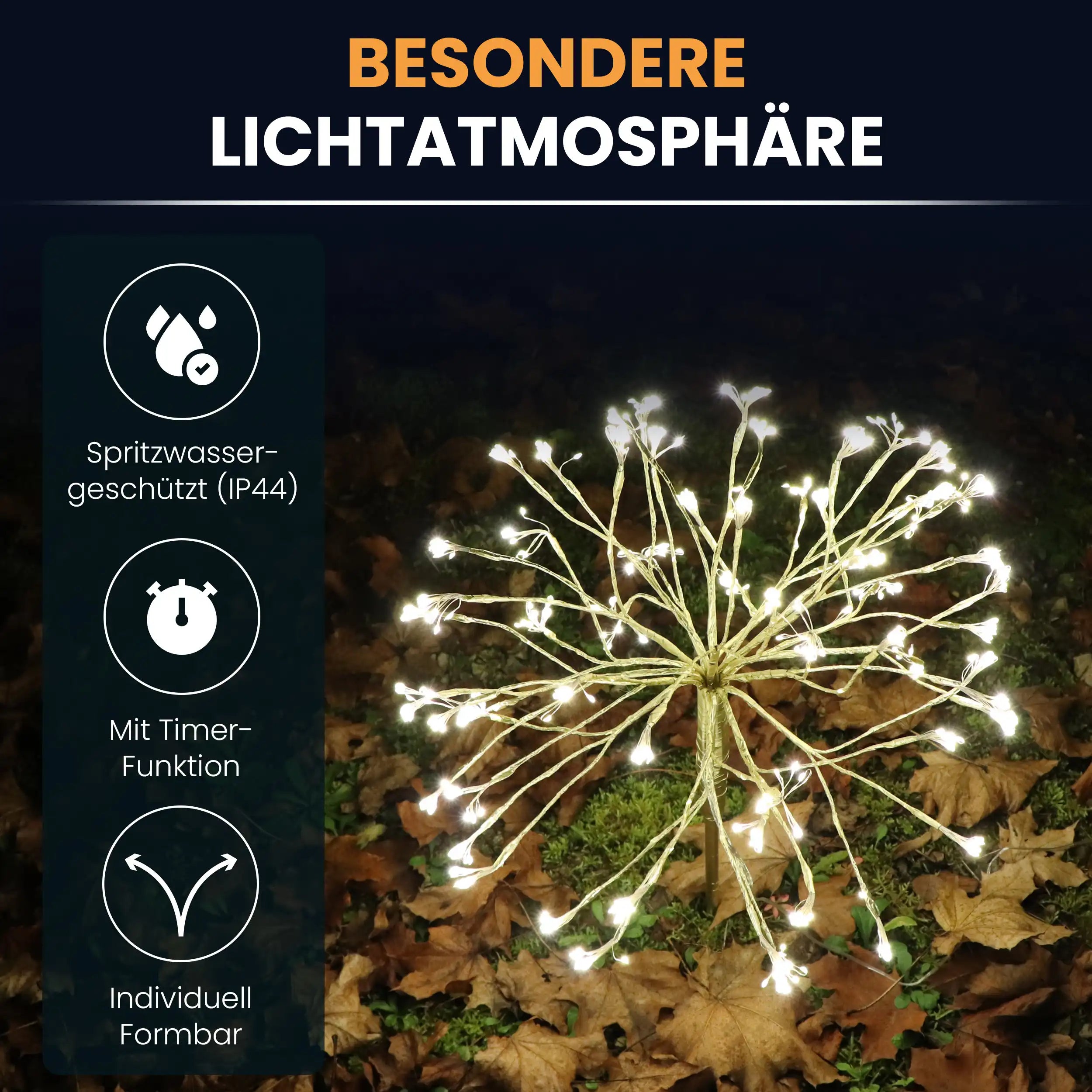 Lichterbaum 45 cm 600 LED warmweiß Timer-Funktion LED-Dekoration LED-Baum Weihnachtsdeko
